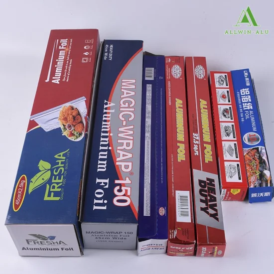 8011 Household Foil Rolls Food Packaging OEM Soft Printed 3